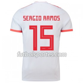 Camisetas España Sergio Ramos 15 Segunda Equipacion Mundial 2018